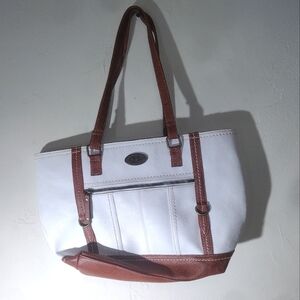 B.o.c  White Leather BOC Bag